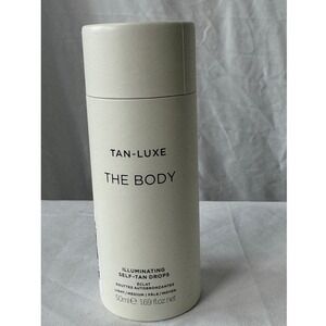Tan-Luxe The Body Illuminating Self-Tan Drops Light/Medium 50ml 1.69oz New#851